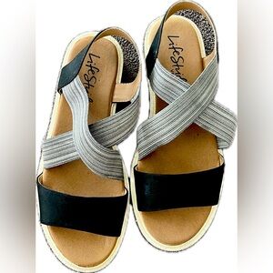 LifeStride Women’s Sincere, Strappy Wedge Sandals, Size 7.5